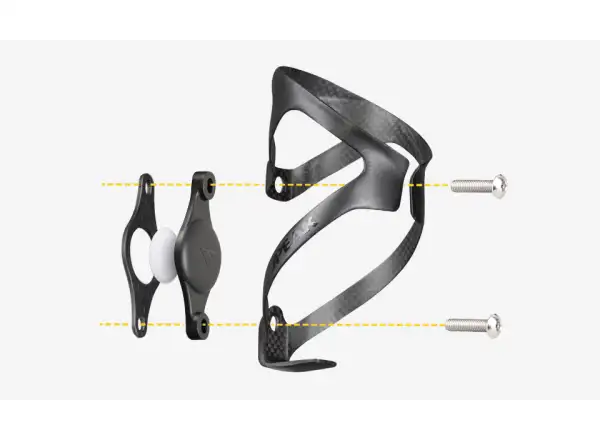 Topeak Cage Mount Halterung für Apple AirTag unter dem Korb Schwarz