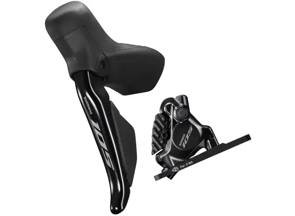 Shimano 105 Di2 BR-R7170 + ST-R7170 Scheibenbremse vorne (links), J-kit, Polymer
