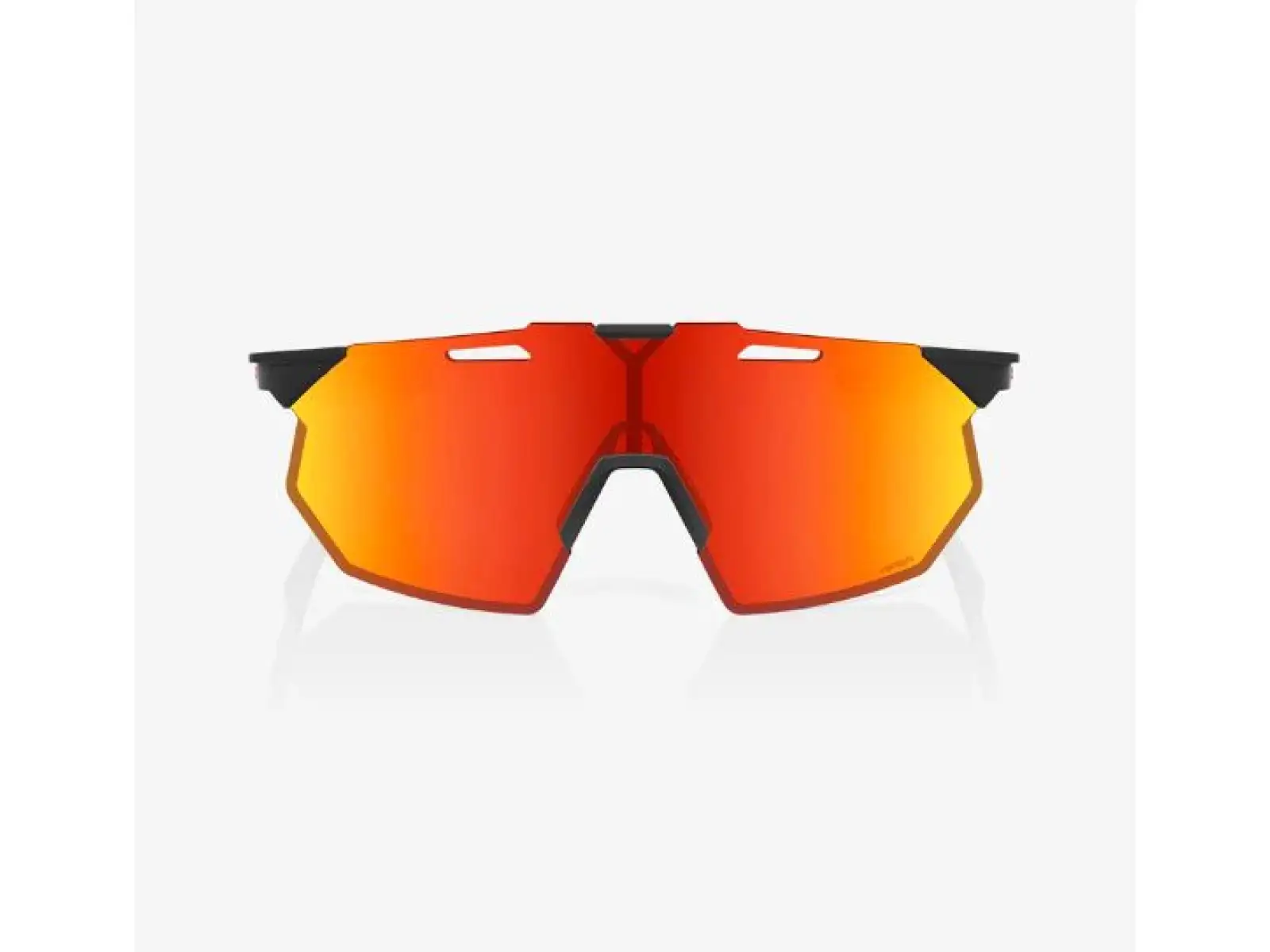 100% Hypercraft SQ Brille Soft Tact Schwarz/HiPER Rot Multilayer Spiegel