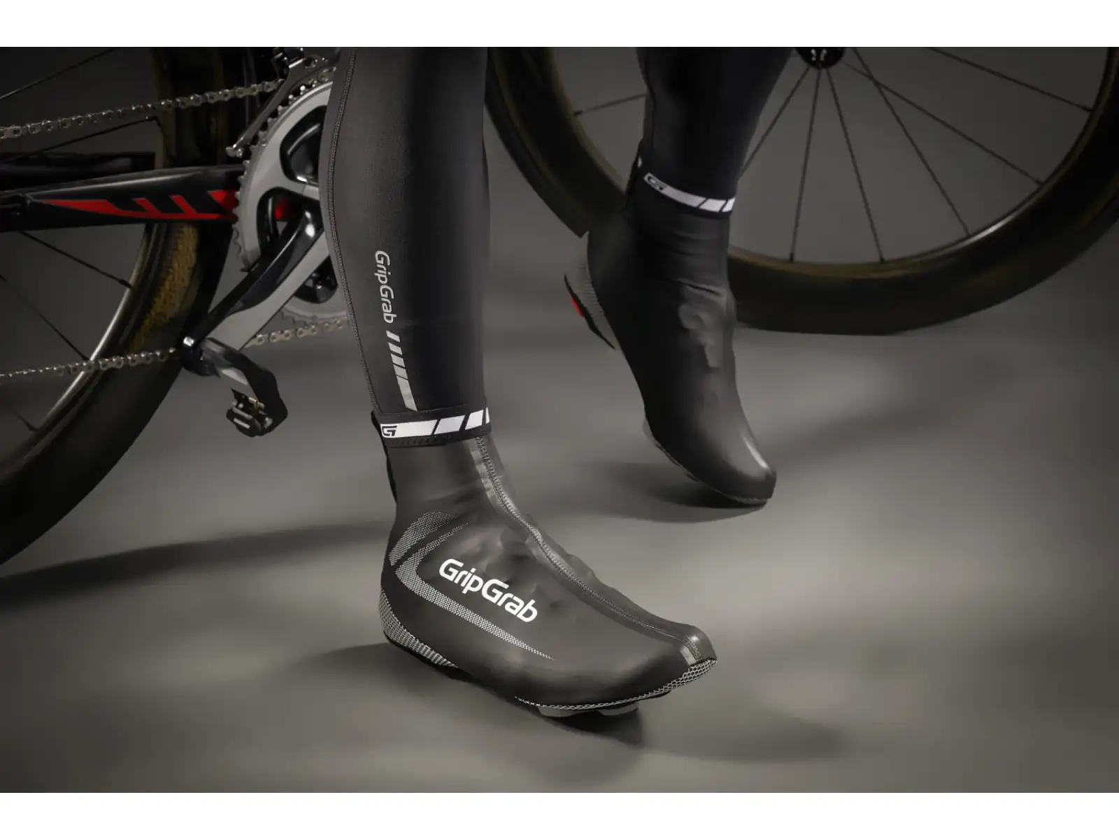 Grip Grab Aqua Race Überschuhe Schwarz/Reflektierend