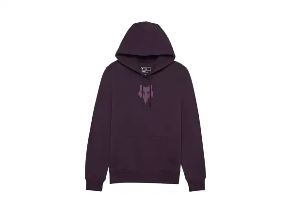 Fox Head Fleece Damenhoodie Dunkel lila