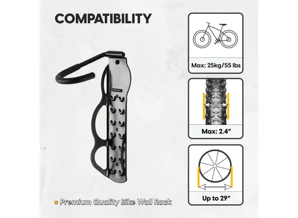 Bike Hand YC-101 Fahrradhalter zur Wandmontage für das Vorderrad