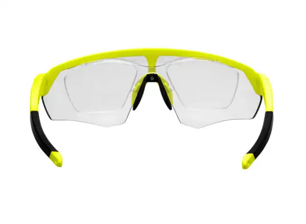 Die Force Enigma Fahrradbrille mit fluoreszierenden/fotochromatischen Gläsern.