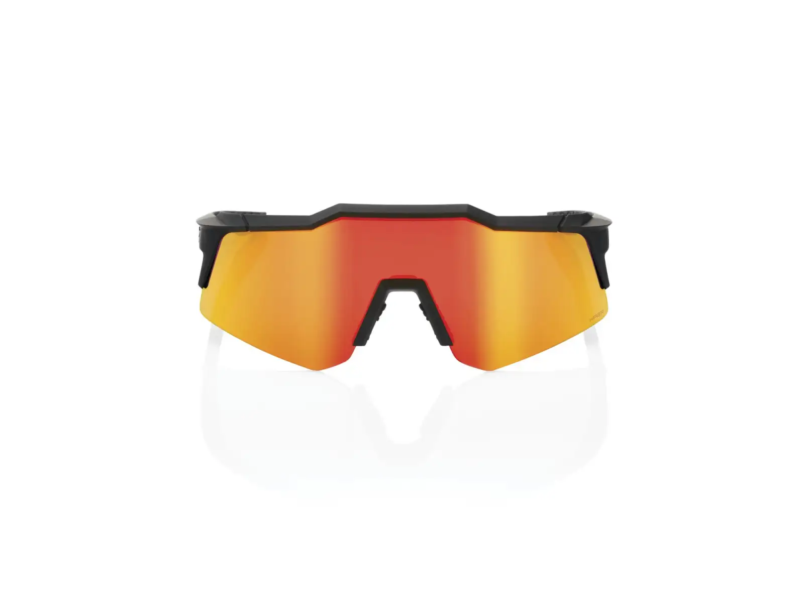 100% Speedcraft XS Brille Soft Tact Black/HiPER Red Multilayer Mirror Lens