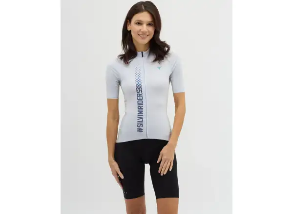 Silvini Mazzana Damen Trikot Kurzarm Cloud/Ocean