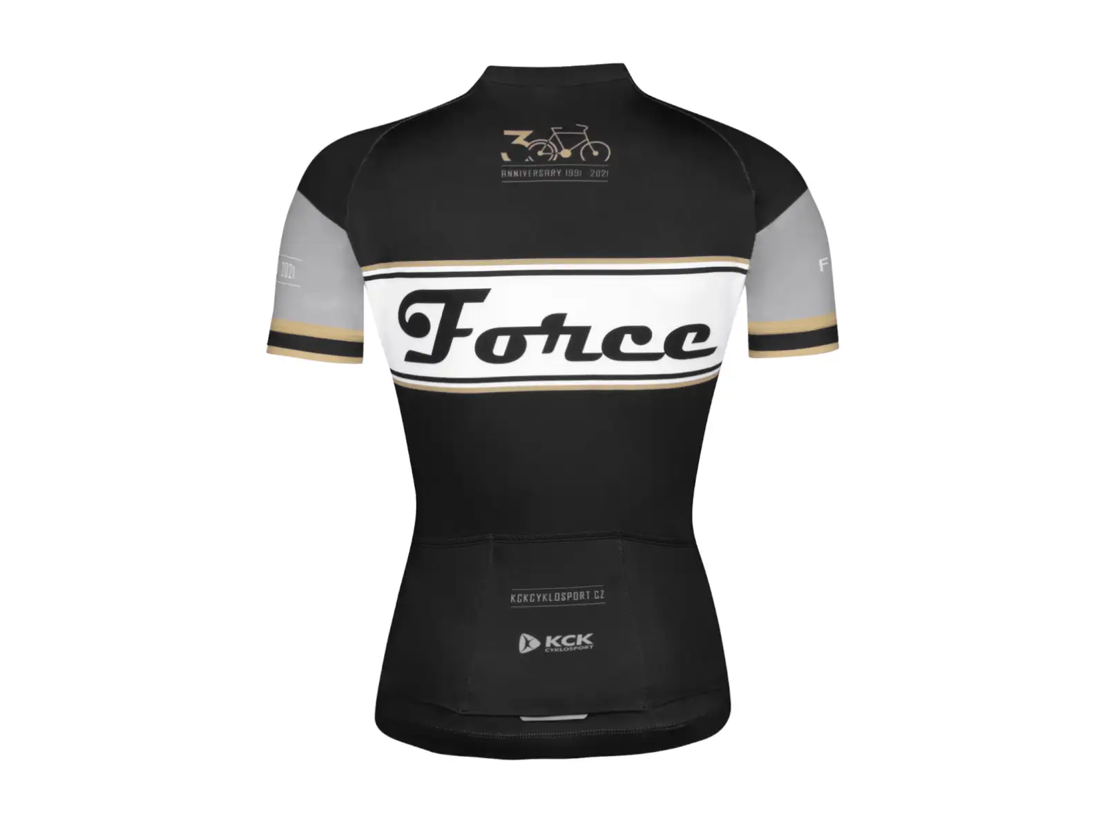 Force Retro Lady Kurzarmtrikot schwarz/gold