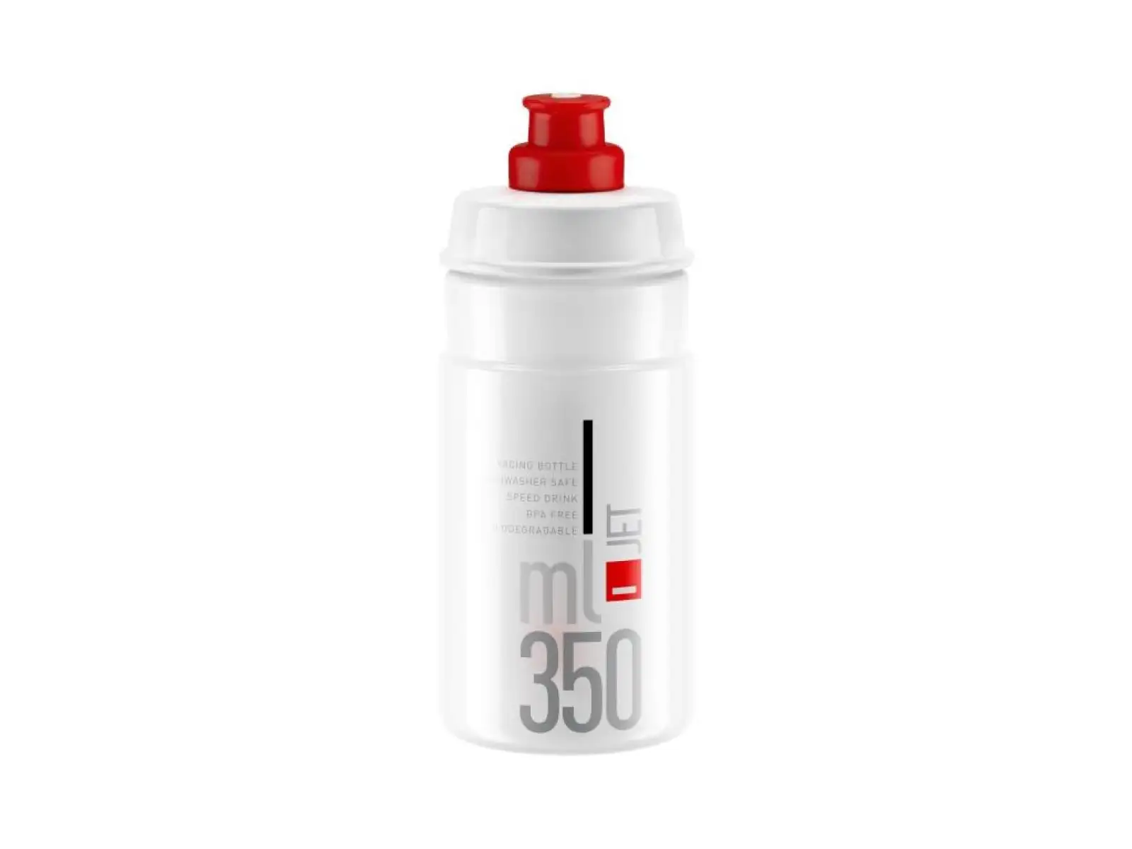 Elite Jet Flasche 350 ml Clear/Red Logo