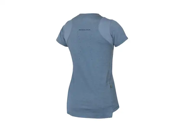 Endura SingleTrack Damen Kurzarmshirt stahlblau