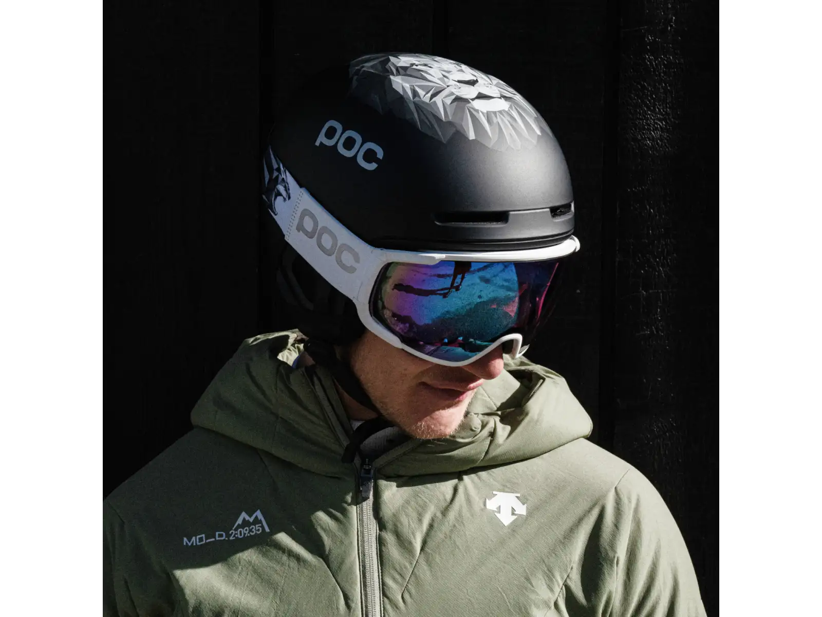 POC Obex Pure Odermatt Ed. Skihelm Uran Mattschwarz