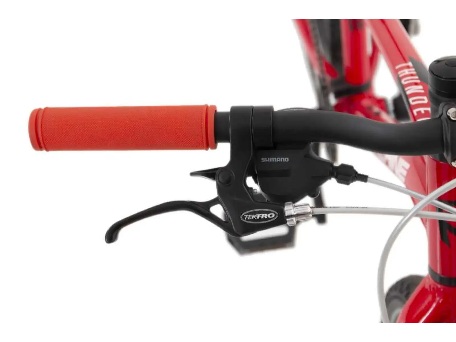 Rock Machine Thunder 24 Kinderfahrrad Gloss Rot/Weiß/Schwarz