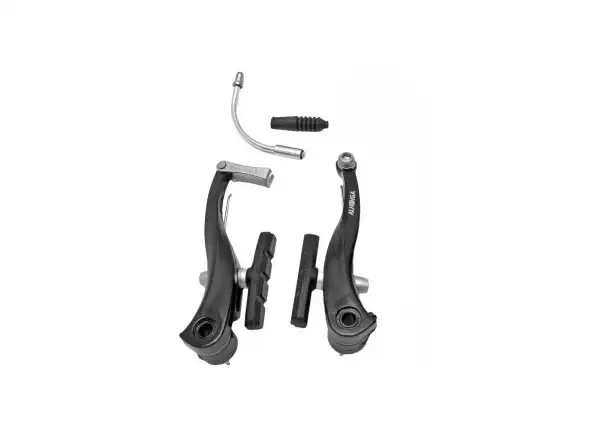 Alhonga 7052 V-Bremse Vorne+Hinten Schwarz, inklusive Bremsschuhe