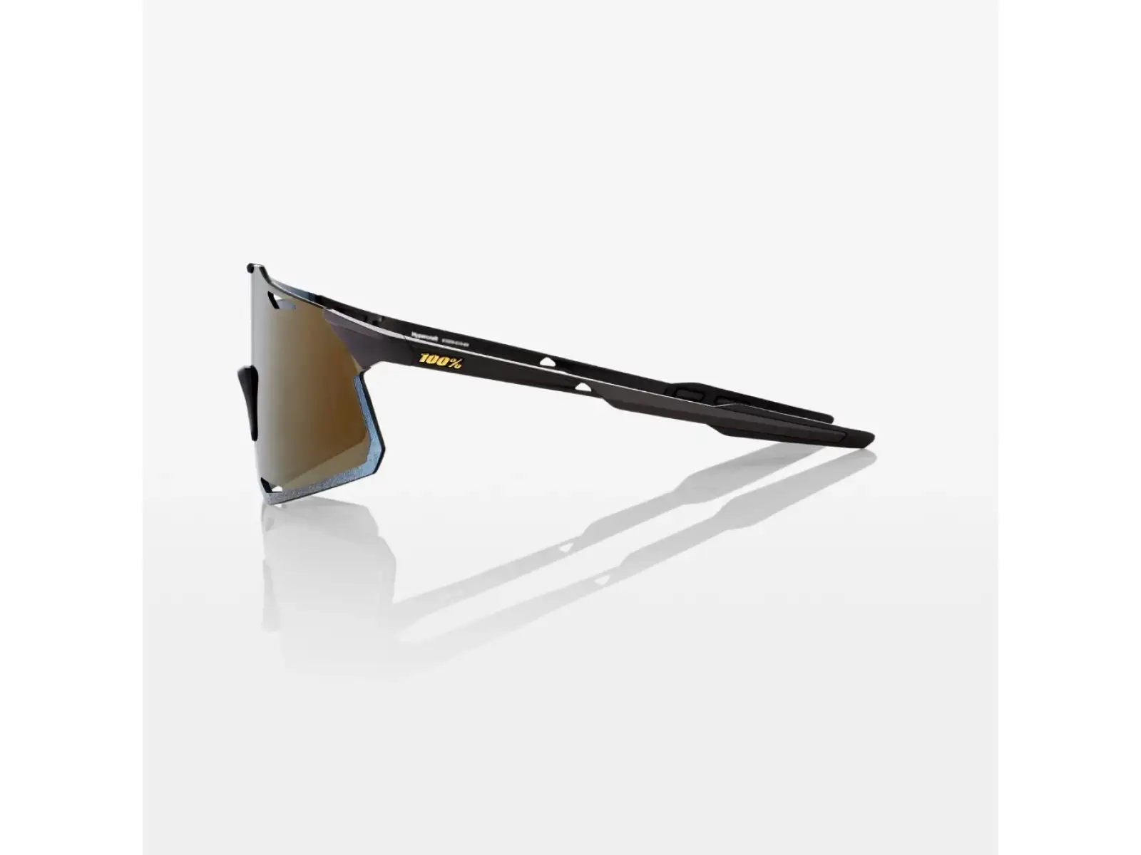 100% Hypercraft Sportbrille Matte Black/Soft Gold.