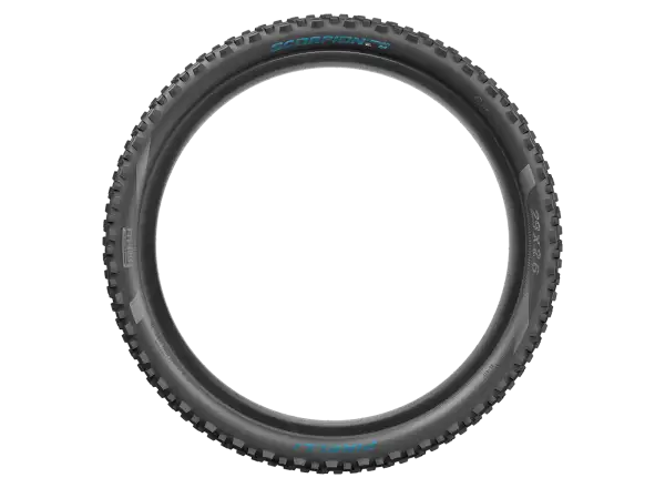 Pirelli Scorpion Enduro M 29x2,4" Reifen mit Kevlar in Türkis.