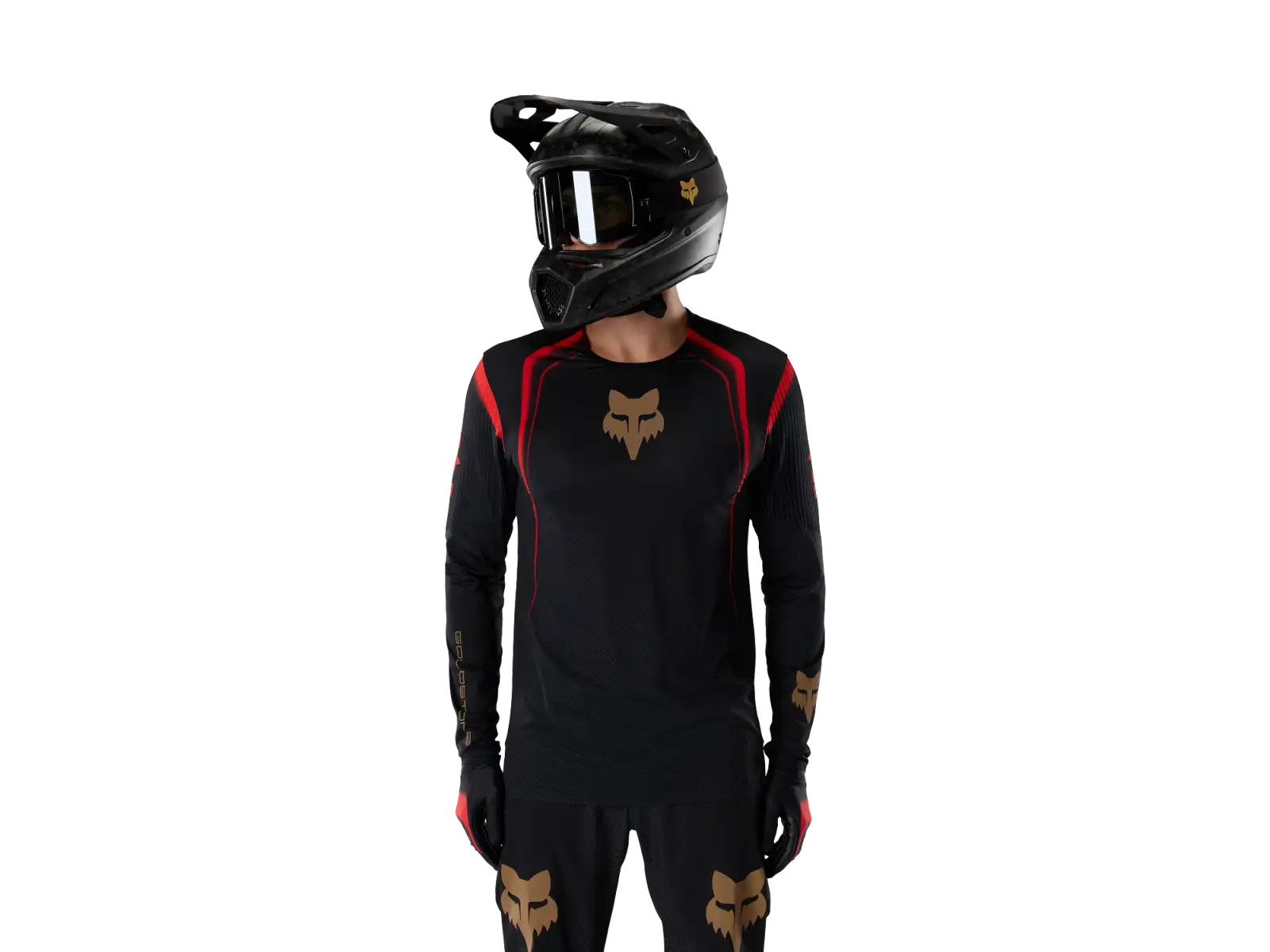Fox Flexair Ls Jersey Goldstone Se Herrentrikot Black