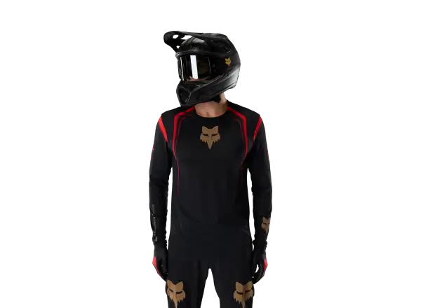 Fox Flexair Ls Jersey Goldstone Se Herrentrikot Black