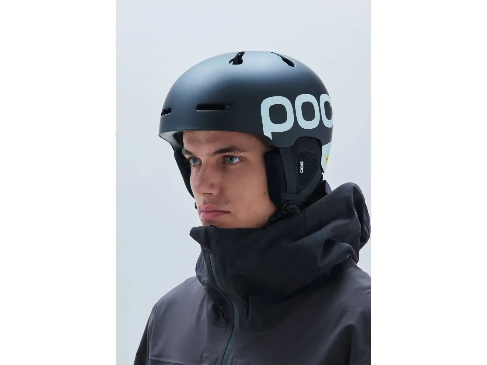 POC Auric Cut BC MIPS Skihelm Uranium Black Matt