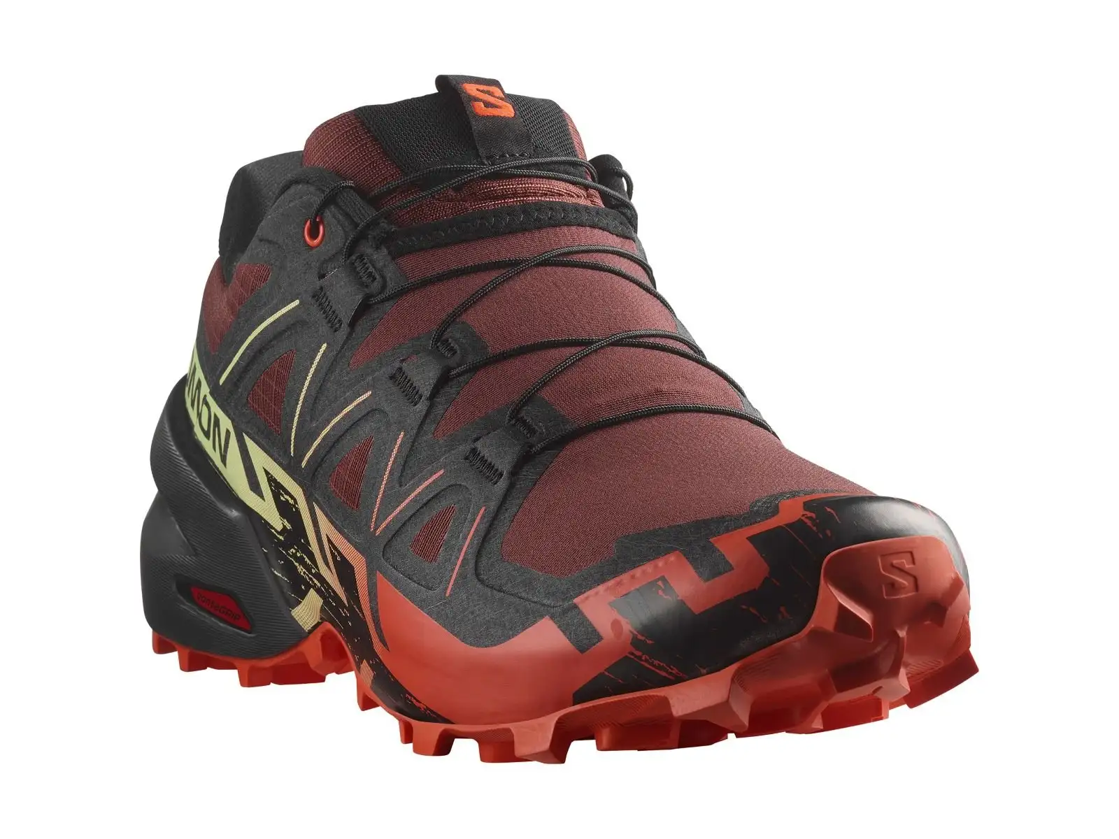 Salomon Speedcross 6 Herren-Laufschuhe Rum Raisin/Cherry Tomato/Cognac