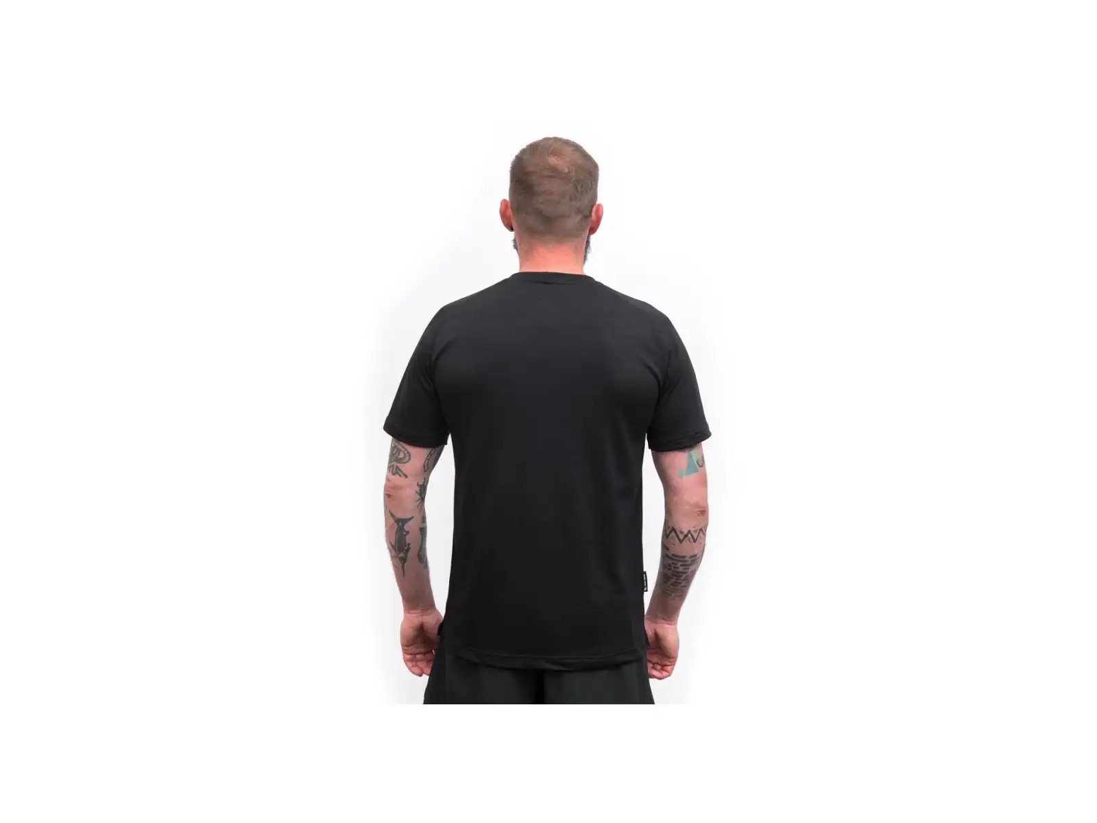 Sensor Merino Blend Elements Herren T-Shirt kurzarm Black