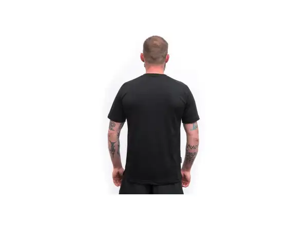 Sensor Merino Blend Elements Herren T-Shirt kurzarm Black