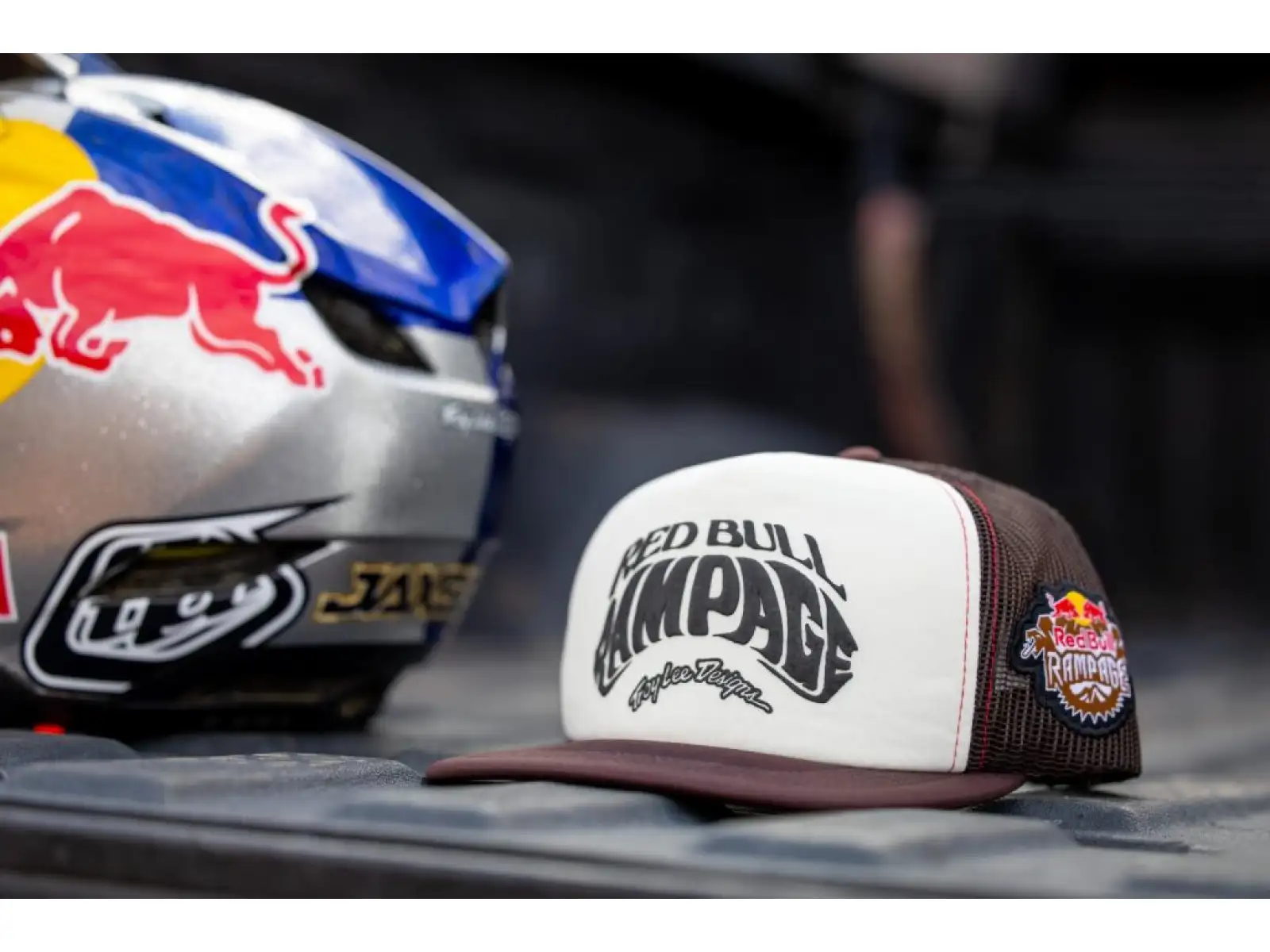 Troy Lee Designs x Red Bull Rampage Intergalactic Kappe White/Brown