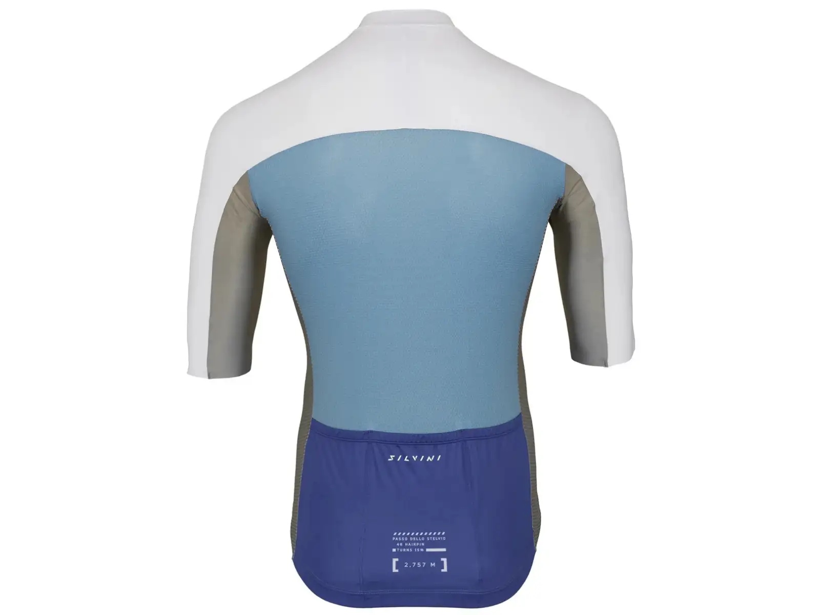 Silvini Stelvio Herren-Trikot kurzarm Cloud/Blue