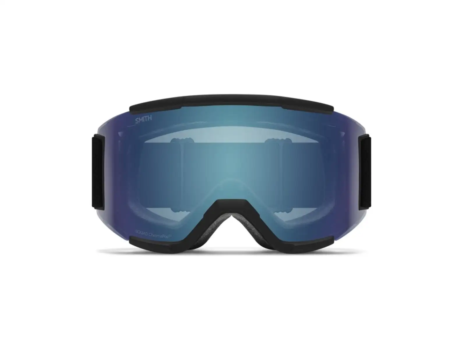 Smith Squad Skibrille schwarz / ChromaPop Everyday Blue Mirror + Yellow