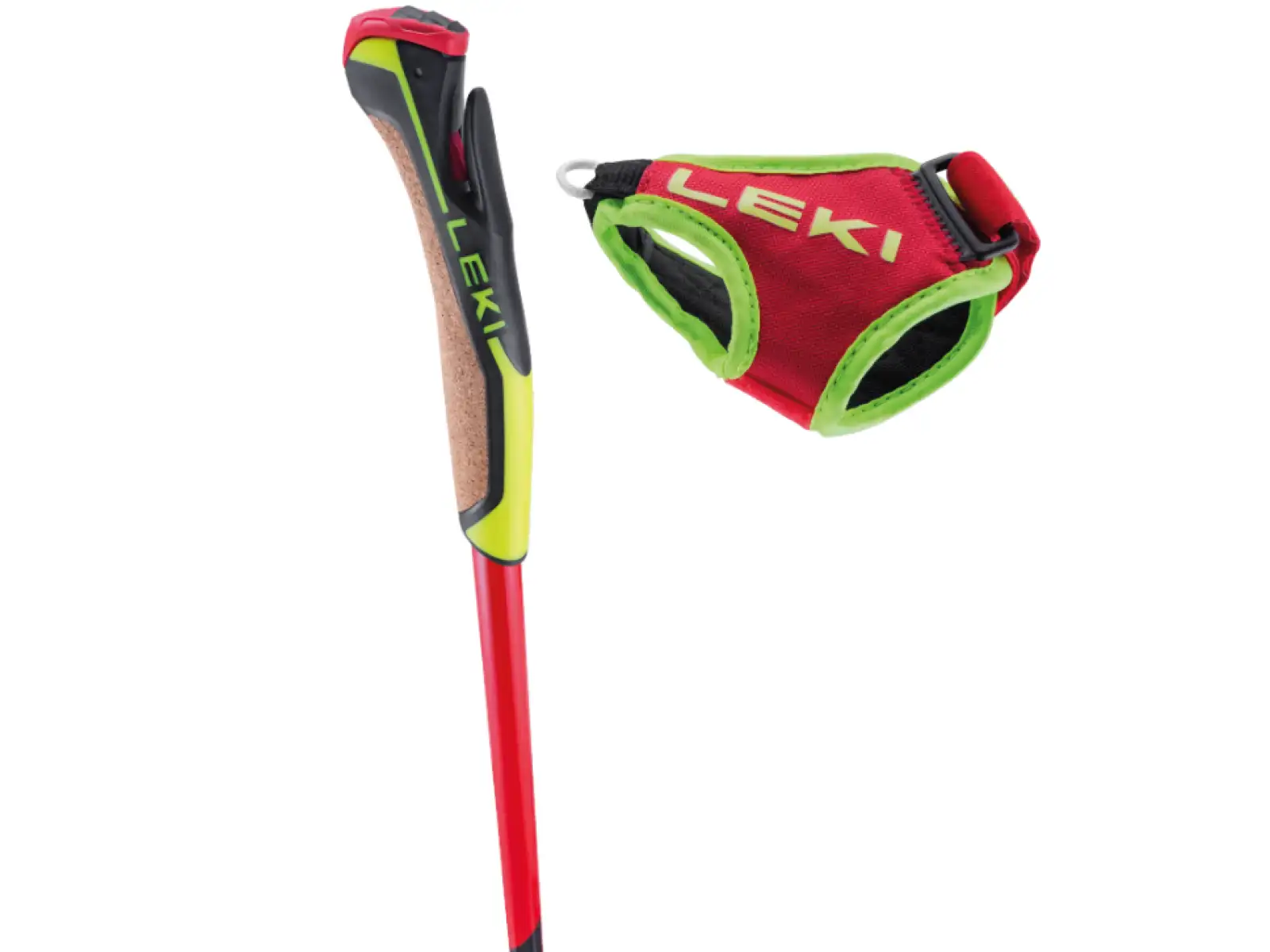 Leki PRC 750 Langlaufstöcke bright red/neon yellow/black