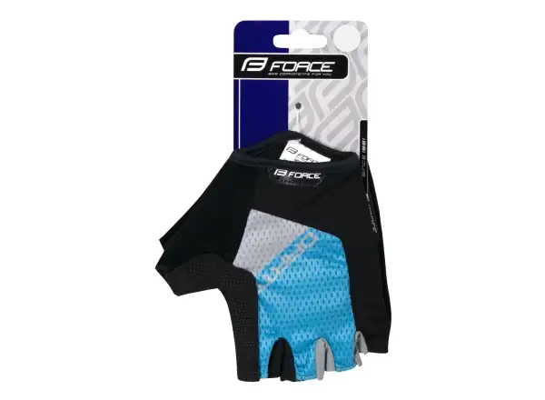 Force Darts Gel Handschuhe ohne Verschluss in Blau/Grau.