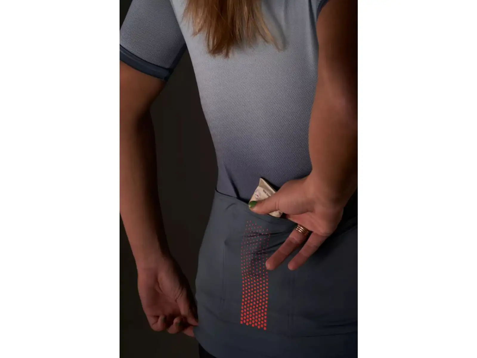 Mavic Essential Graphic Damen-Trikot Kurzarm Orion Blue/Celeste MUSTER