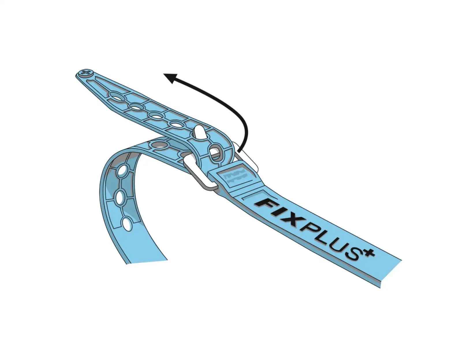 Fixplus Strap Spannband 660 mm schwarz