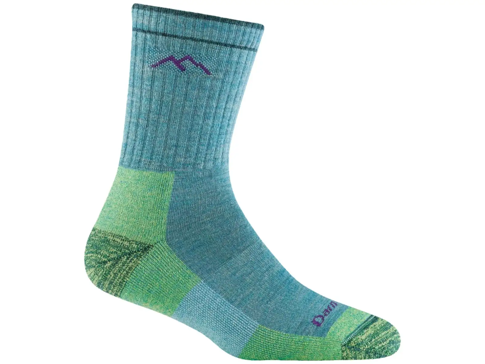 Darn Tough Hiker Micro Crew Midweight with Cushion Socken Aqua Heather