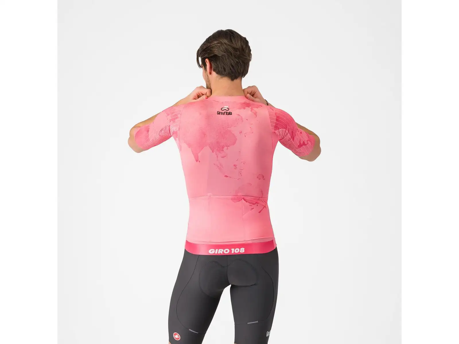 Castelli Giro 108 Race 8S Herren Trikot Kurzarm Rosa Giro