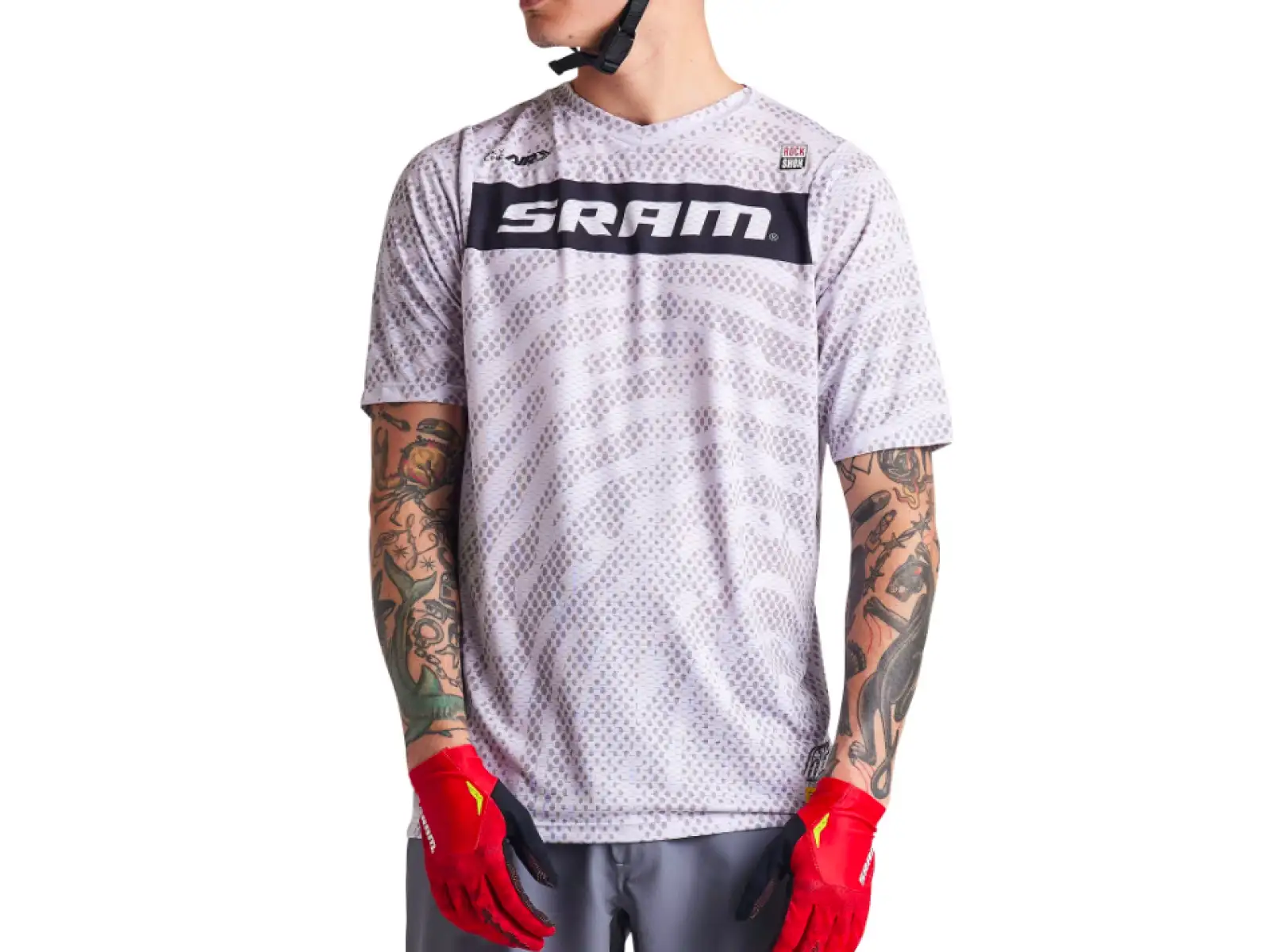 Troy Lee Designs Skyline Air SRAM Herren-Trikot Kurzarm Roots Cement
