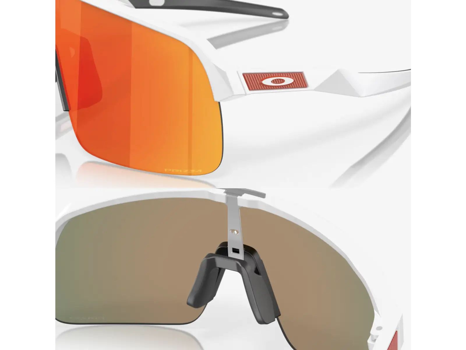 Oakley Sutro Lite Sonnenbrille - Matte White/Prizm Ruby