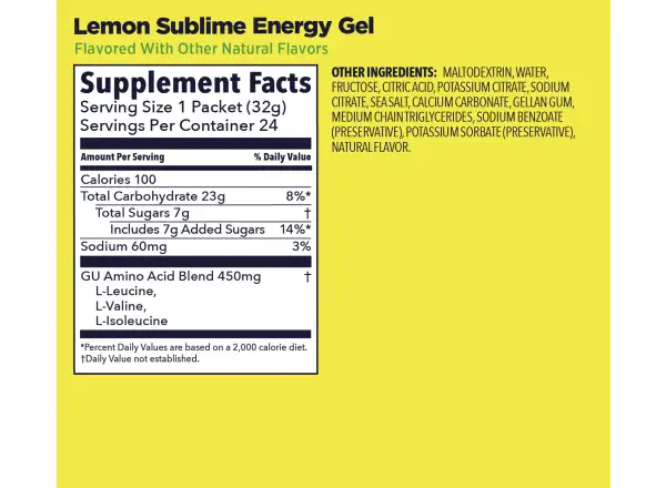GU Energy Gel 32 g Lemon Sublime