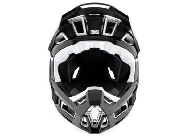 100% Aircraft 2 Helm DH Helm Schwarz/Weiß