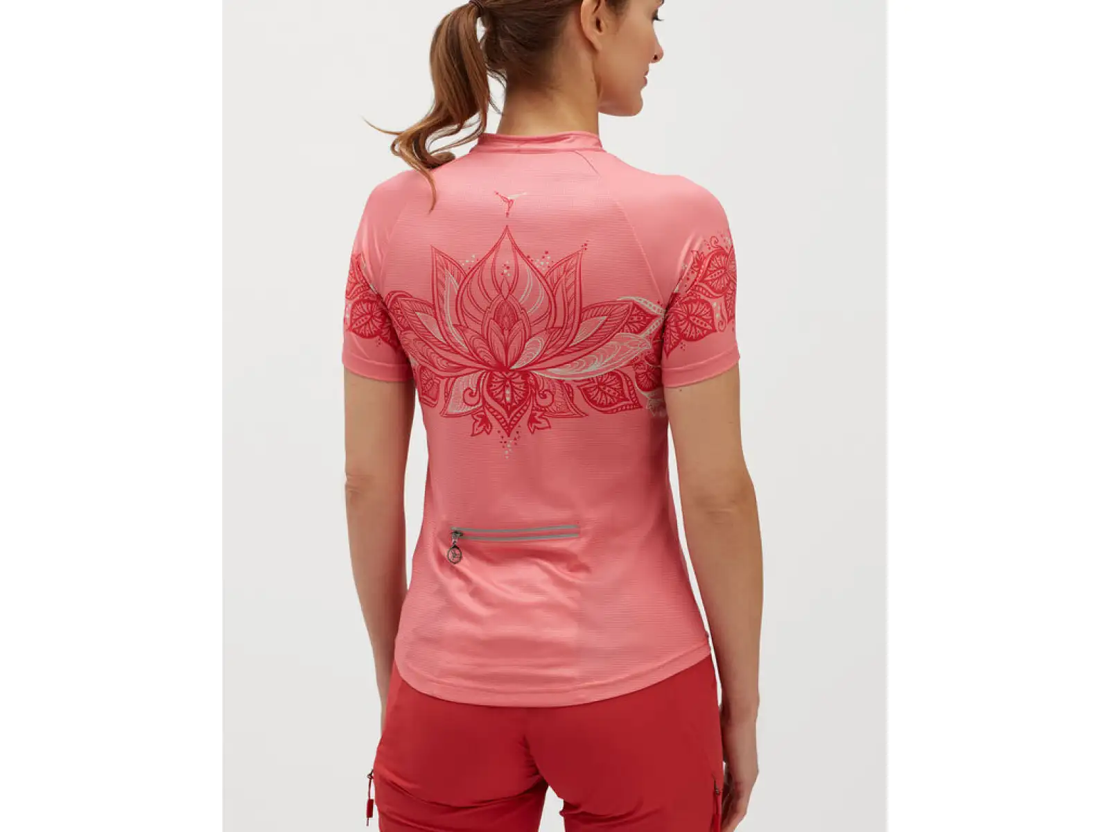 Silvini Sabatini Damen-Fahrradtrikot Kurzarm Blush/Punch