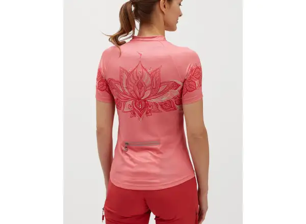Silvini Sabatini Damen-Fahrradtrikot Kurzarm Blush/Punch