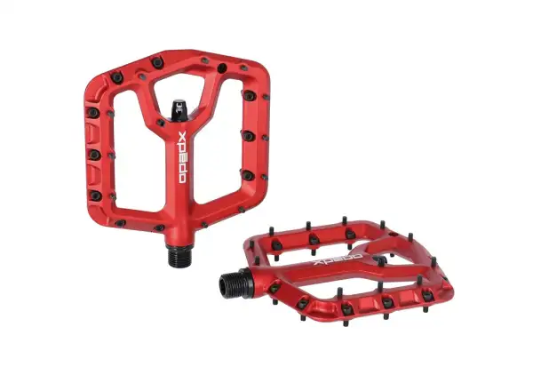X-pedo Trident Large Plattformpedale rot