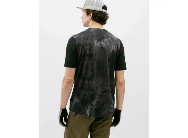 Silvini Aldeno Herrentrikot mit kurzen Ärmeln in Anthrazit/Schwarz.