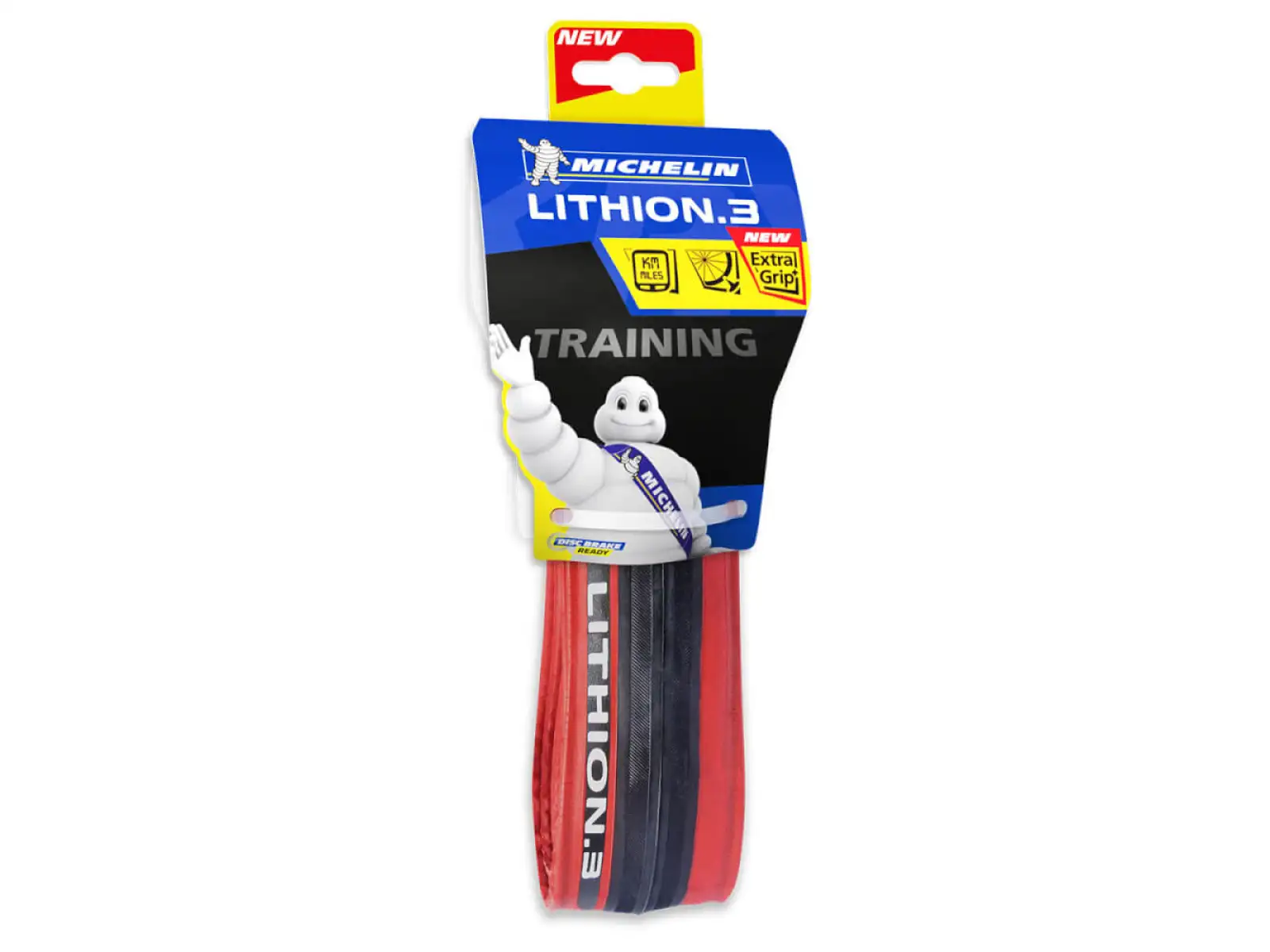 Michelin Lithion.3 TS 25-622 Straßenreifen mit Kevlar in Rot.