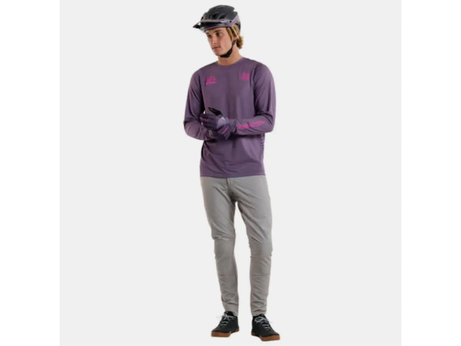 Troy Lee Designs Skyline Radioscape Herren Trikot Langarm Deep Purple