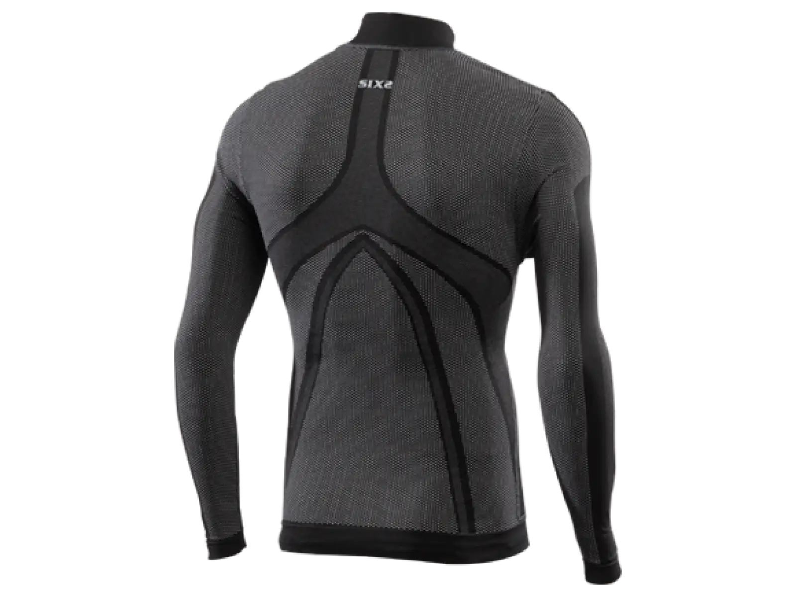 SIXS TS4P Windshell Funktions-T-Shirt Langarm Schwarz