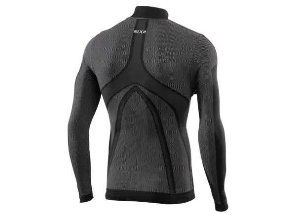 SIXS TS4P Windshell Funktions-T-Shirt Langarm Schwarz