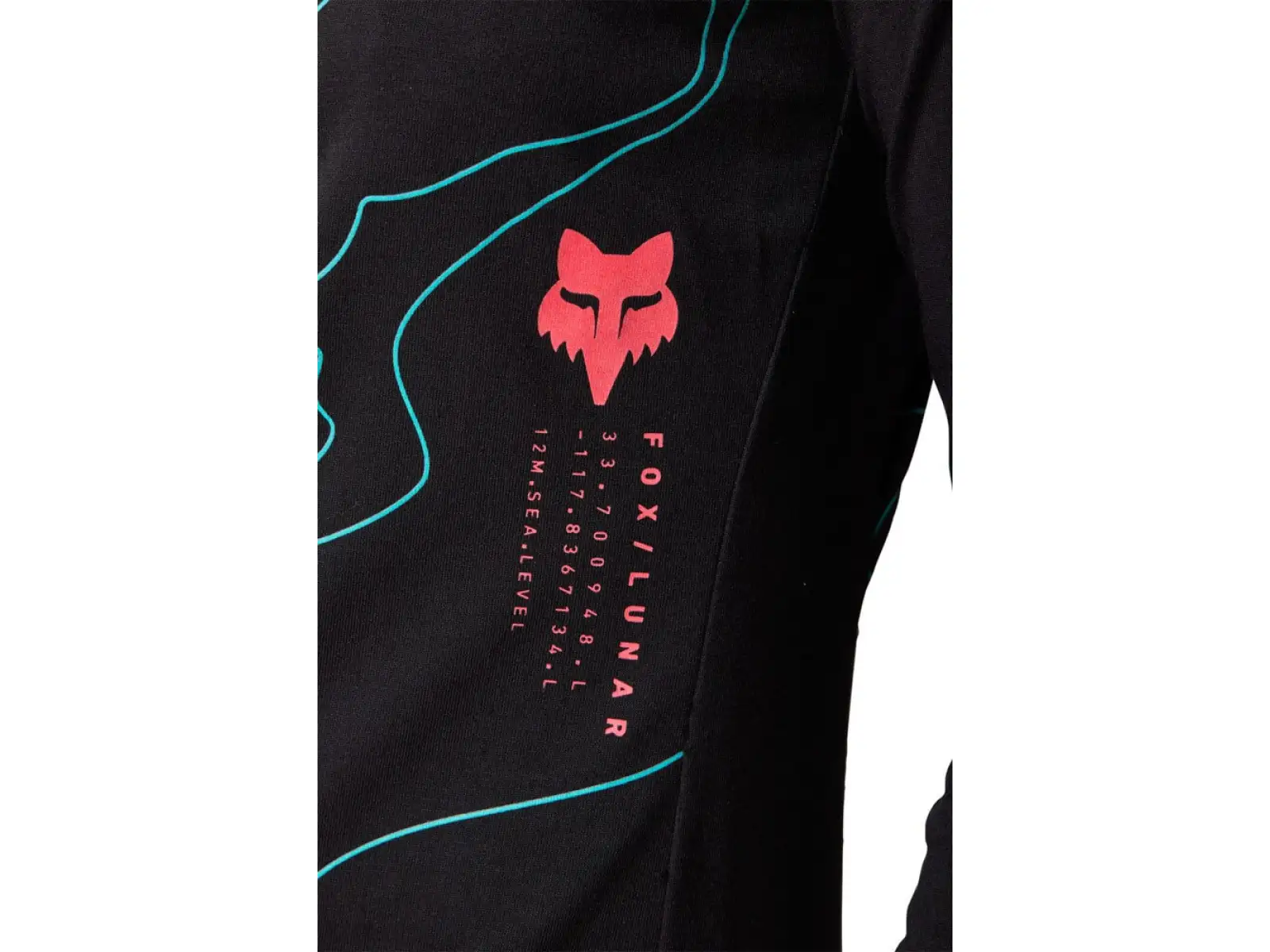 Fox W Ranger Mid Ls Lunar Damen-Langarmtrikot Schwarz