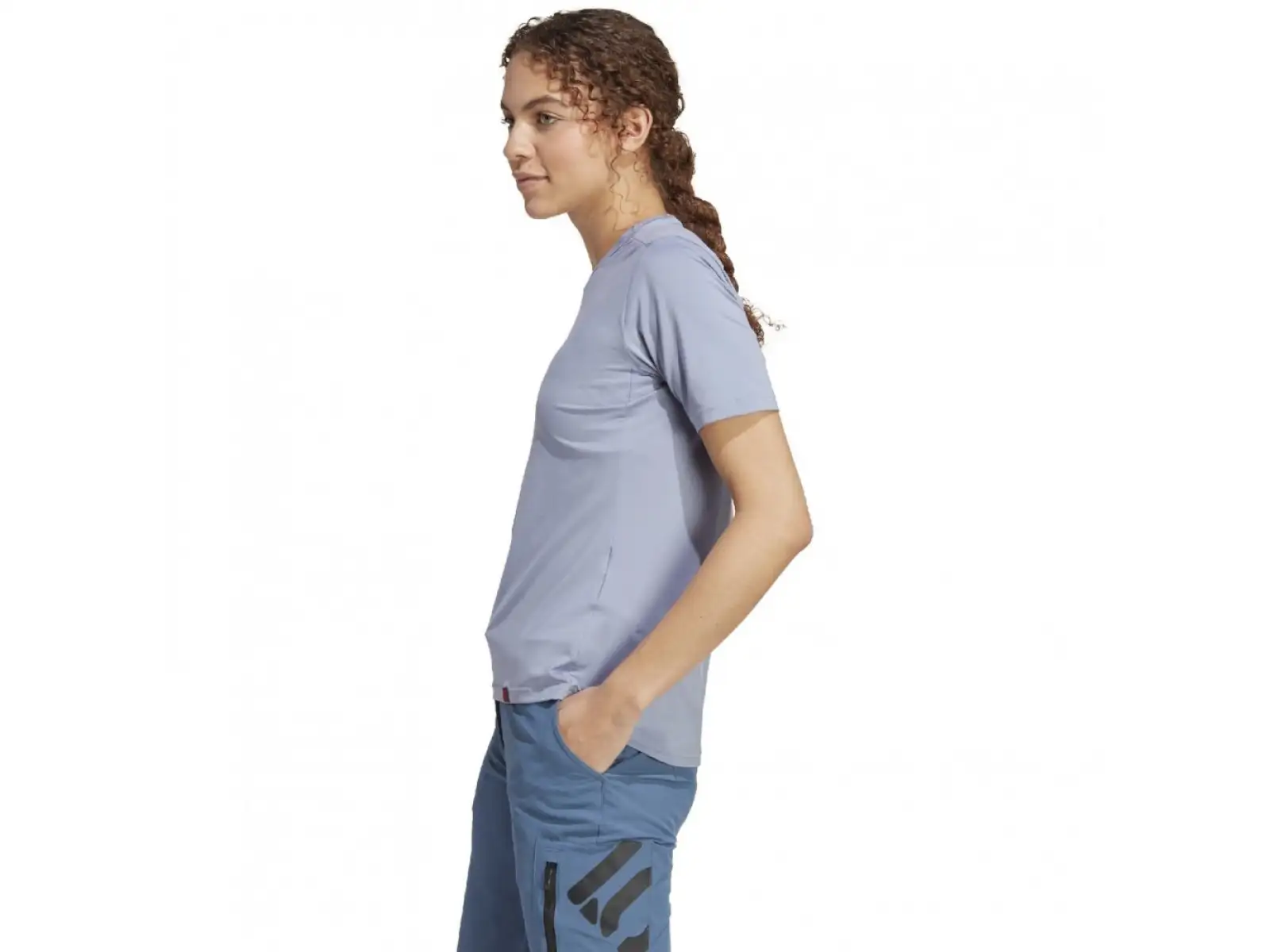 Five Ten TrailX Damen-Fahrradtrikot kurzarm Silber-Violett