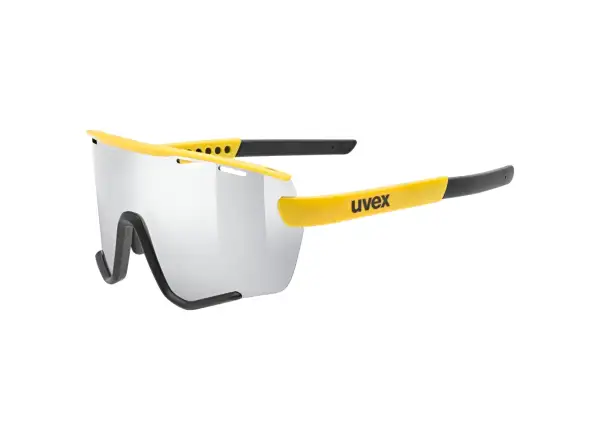 Uvex Sportstyle 236 Radbrille Set Sunbee Black Mat/Mirror Silver+Clear