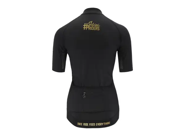 Silvini Mottolina Damen Kurzarmtrikot schwarz/gold