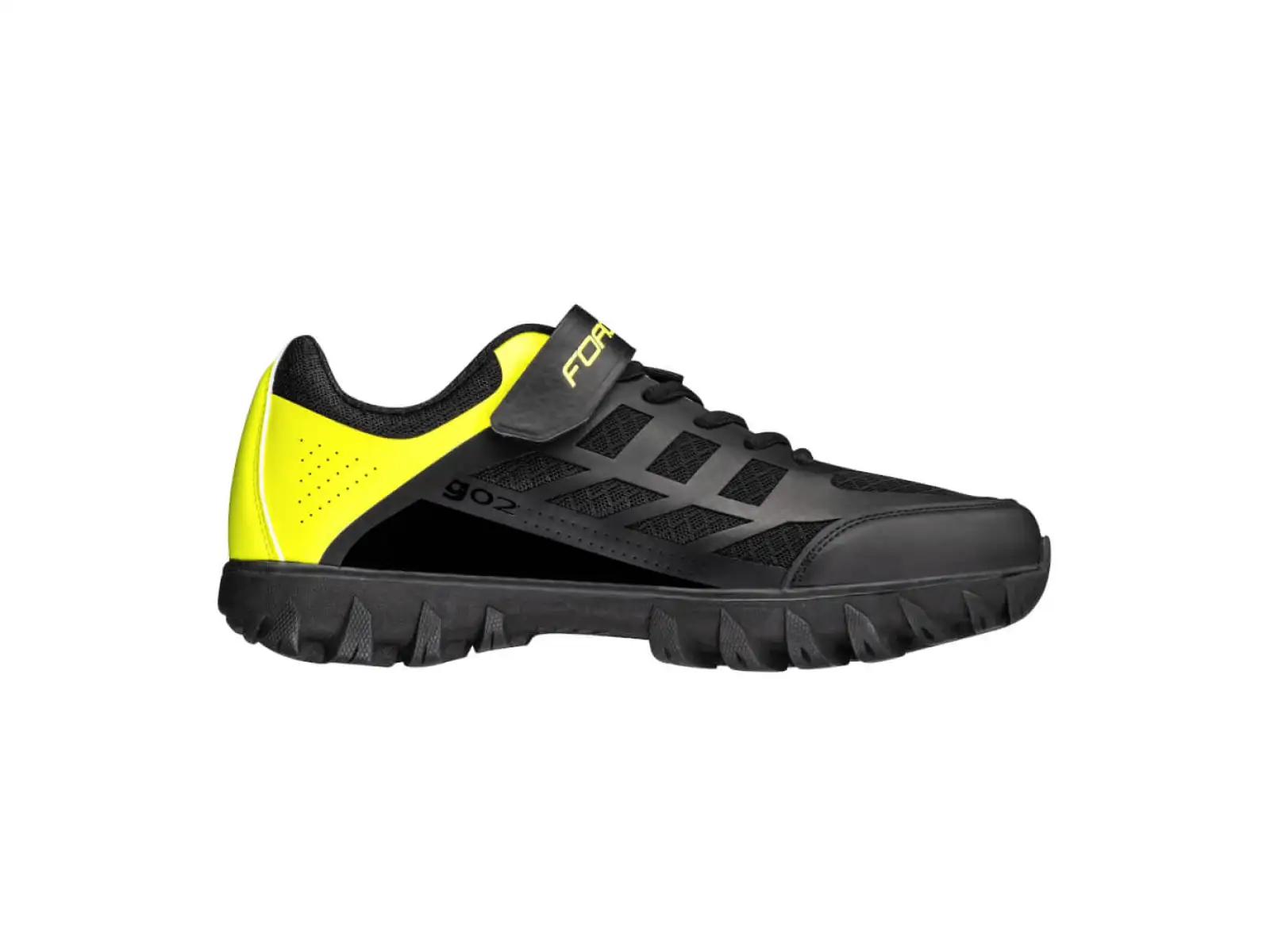 Force GO2 MTB Herren-Fahrradschuhe Schwarz/Fluo