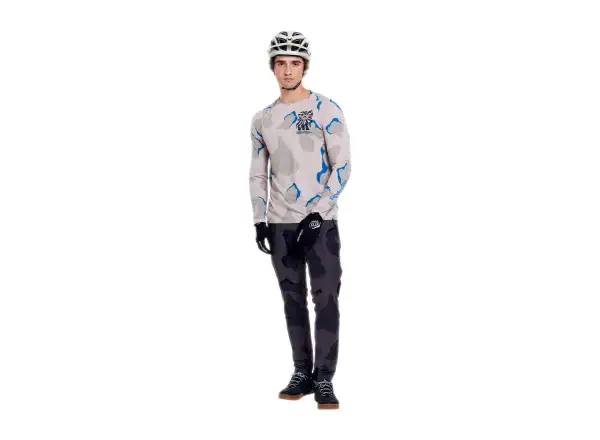 Troy Lee Designs Skyline Pro Herren-Trikot langärmlig Flow Camo Pumice